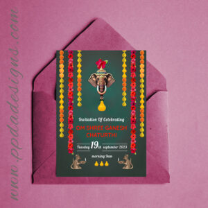 Ganesh Chaturthi Invitation Card