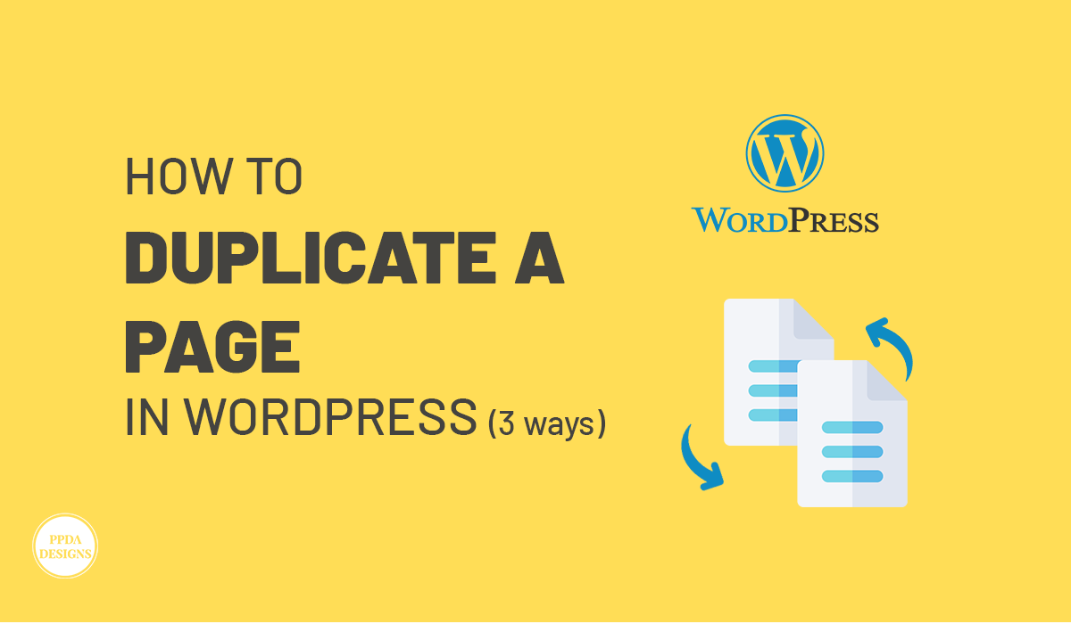 how to duplicate a page in WordPress